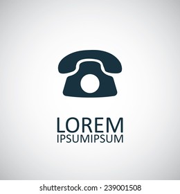 phone icon on white background 