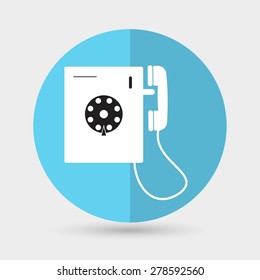 phone icon on a white background