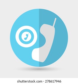 phone icon on a white background