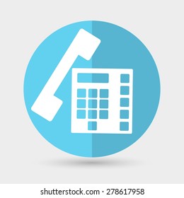 phone icon on a white background