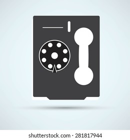 phone icon on a white background
