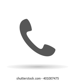Phone icon on a white  background, vector illustration