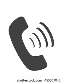 phone icon on a white background, stylish vector illustration