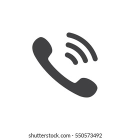 Phone icon on the white background