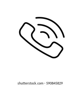 phone icon on white background