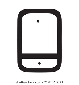 Phone Icon With One Number Button Sign Vector Image