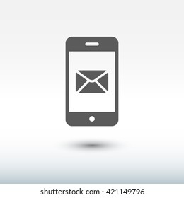 Phone icon. One of set web icons