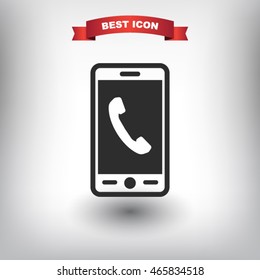 Phone icon. One of set web icons