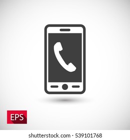 Phone icon. One of set web icons