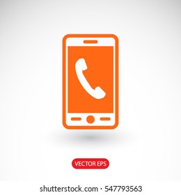 Phone icon. One of set web icons