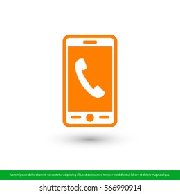 Phone icon. One of set web icons