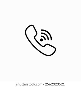 Phone icon, phone outline icon, Phone silhouette, vector. Smartphone ringing fully editable vector template