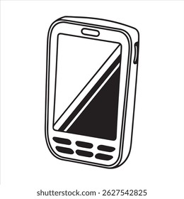 Phone Icon Representing Mobile Communication and Call Device