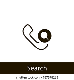 phone icon. search phone. sign design