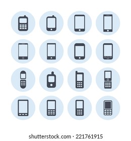Phone icon set