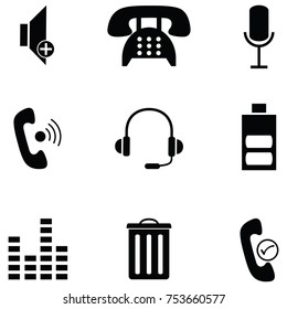 Phone Icon Set Stock Vector (Royalty Free) 753660577 | Shutterstock