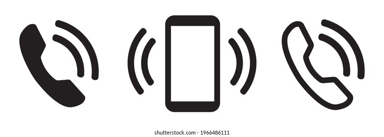 Phone icon set. Call sign. Chat vector icons. Simple web button. Mobile phone in flat style. Cell phone. Collection vector elements. 