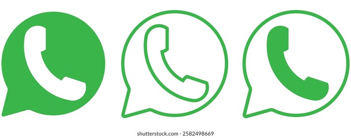 Phone icon set. Call sign. contact icons. vector illustration eps 888