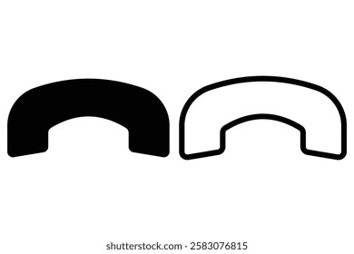 
Phone icon set. Call sign. Telephone call sign, Contact us. Communication symbol. Phone call buttons. 
