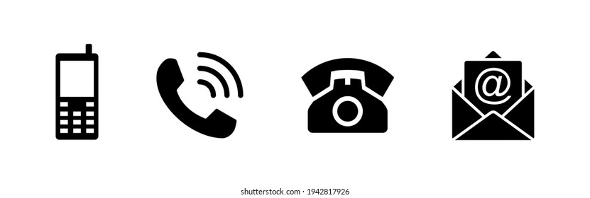 Juego de iconos de teléfono. Vector de icono de llamada. símbolo de teléfono