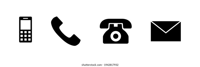 Juego de iconos de teléfono. Vector de icono de llamada. símbolo de teléfono