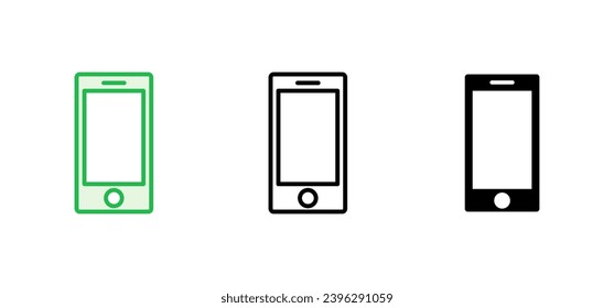 Telefonsymbol-Set. Rufen Sie Symbolvektorgrafik auf. Telefonsymbol
