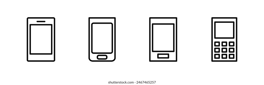 Conjunto de iconos de teléfono. Icono de llamada Vector.