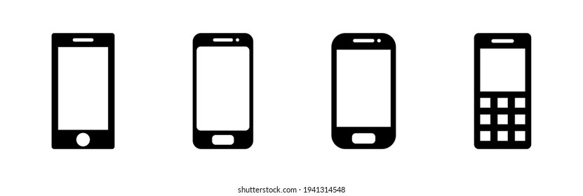 Juego de iconos de teléfono. Llamar a vectores de iconos. símbolos de teléfono
