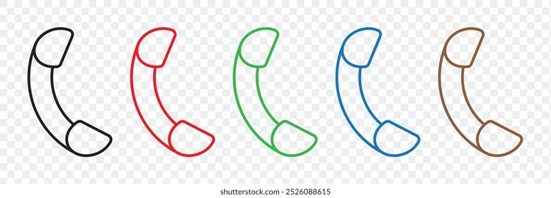 Conjunto de iconos de teléfono. Icono de burbuja de chat. Signo de llamada telefónica. Contacto icono de llamada de teléfono móvil. Contacte con nosotros. Contáctenos símbolo. Pictograma de teléfono celular. Ilustración vectorial