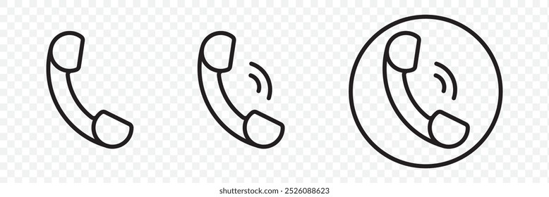 Conjunto de iconos de teléfono. Icono de burbuja de chat. Signo de llamada telefónica. Contacto icono de llamada de teléfono móvil. Contacte con nosotros. Contáctenos símbolo. Pictograma de teléfono celular. Ilustración vectorial