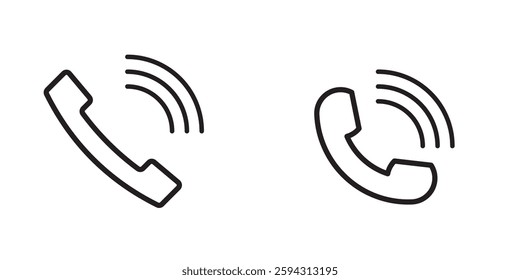 Phone icon set. Chat bubble icon. Telephone call sign. Contact icon phone mobile call. Contact us. Contact us symbol. Cell phone pictogram. Vector illustration