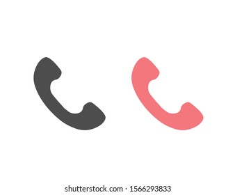 Phone icon set flat style. vector illustration