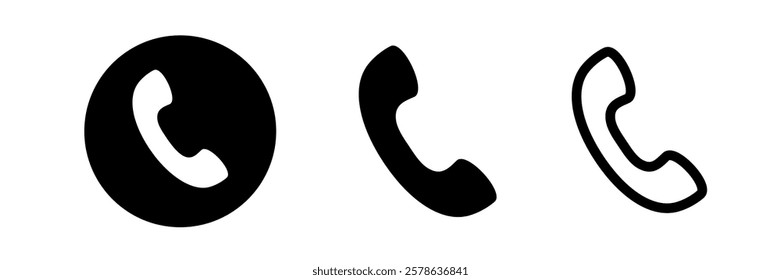 Phone icon set. Phone icons