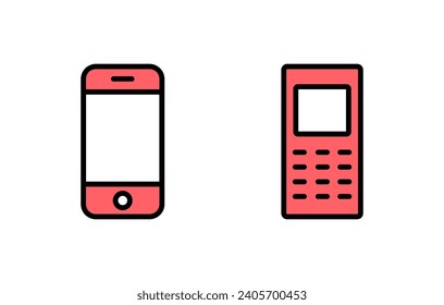 Phone icon set illustration. Call sign and symbol. telephone symbol