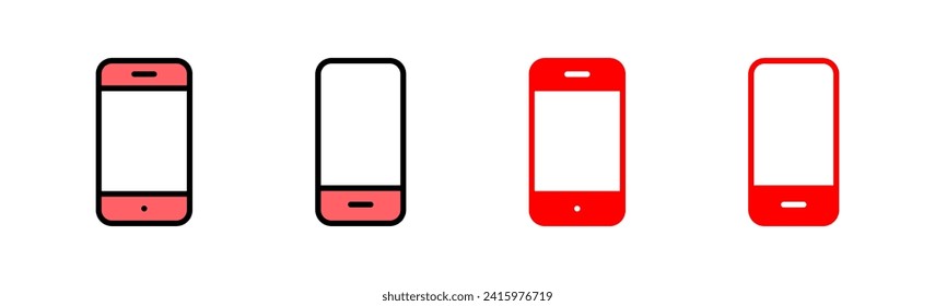 Phone icon set illustration. Call sign and symbol. telephone symbol