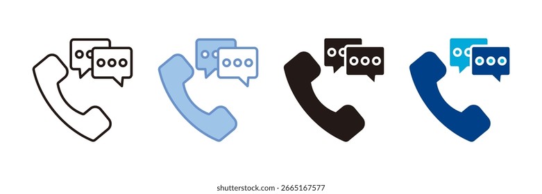 Phone Icon Set Multiple Style Collection