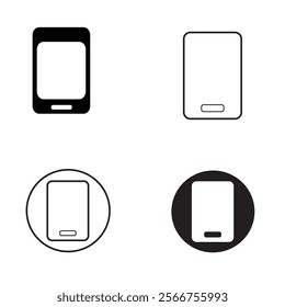 phone icon set. silhouette. phone.. black logo