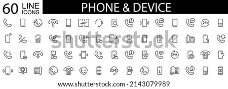 Phone icon set. Telephone call sign. Contact us. Web and mobile icon. Chat, support, message, phone. Vector illustration.
