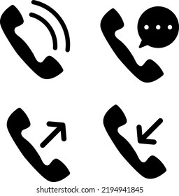 Phone Icon Set : Vector