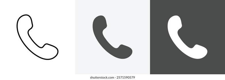 Phone icon set vector art