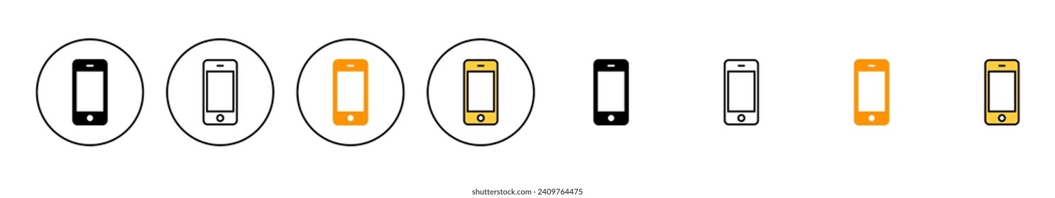 Phone icon set vector. Call sign and symbol. telephone symbol