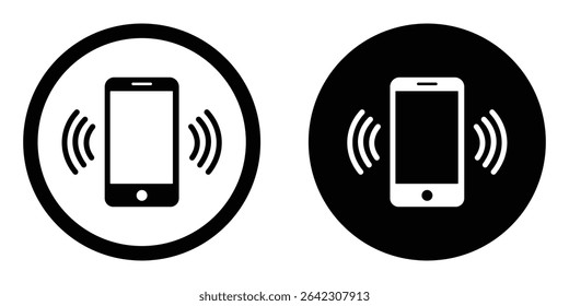 Phone Icon Set – Vector Illustration of Mobile, Call, and Contact Communication Icons set.