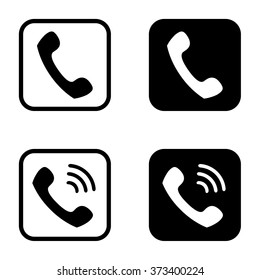 Phone icon set . Vector illustration