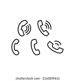 Phone Icon Set Vector Symbol Design Illustration