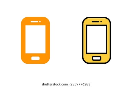 Phone icon set for web and mobile app. Call sign and symbol. telephone symbol