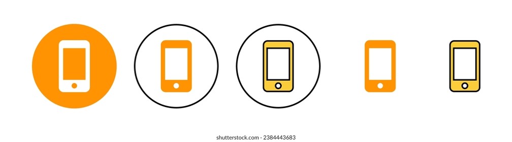Telefon-Icon-Set für Web- und Mobile-App. Rufzeichen und Symbol anrufen. Telefonsymbol