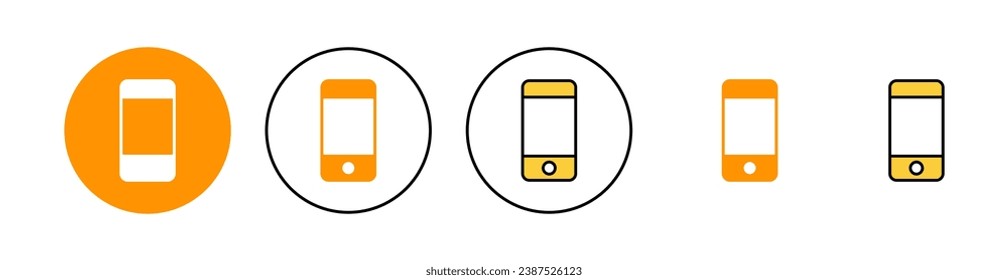 Phone icon set for web and mobile app. Call sign and symbol. telephone symbol