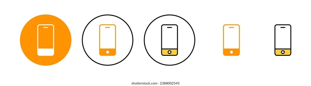 Phone icon set for web and mobile app. Call sign and symbol. telephone symbol