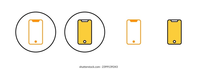 Icono de teléfono establecido para la aplicación web y móvil. Signo y símbolo de llamada. símbolo de teléfono