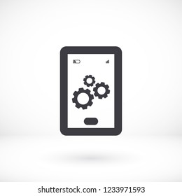 Phone icon with settings 